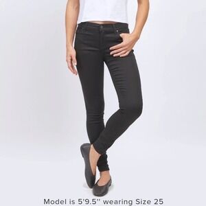 Mott & Bow Jeans Womens 31 x 28 Black High Rise Skinny Bond Pants Slimming